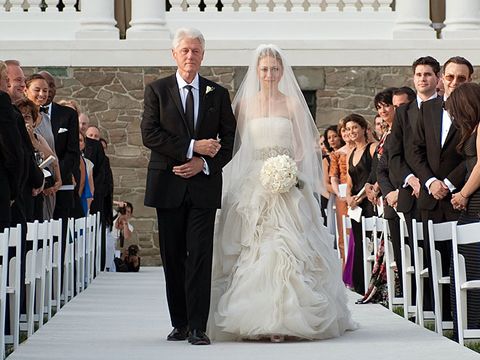 Chelsea Clinton Wedding Photos - dress by Vera Wang