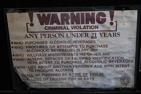 Criminal Violation to serve alcohol to under 21.