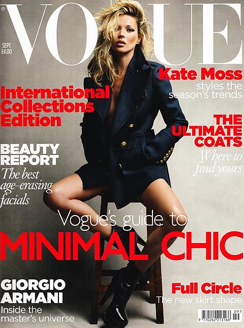 Kate Moss for September 2010 British Vogue