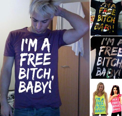 Lady Gaga I'm A Free Bitch, Baby! Tshirt