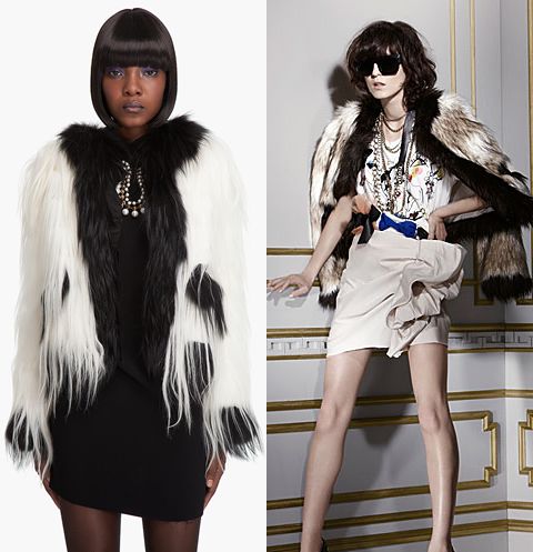 Lanvin fur jacket, Lanvin x H&M faux fur jacket