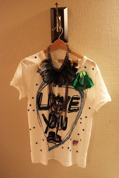 Lanvin t-shirt and Lanvin necklace