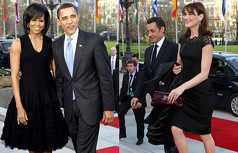 Michelle Obama and Carla Bruni
