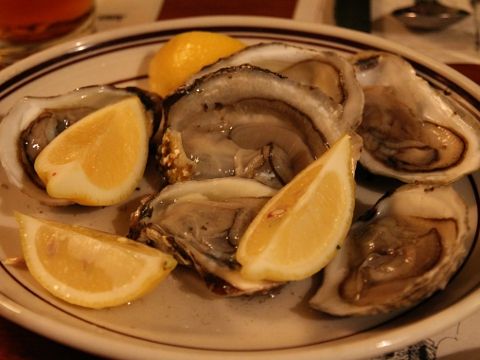 Oysters at Union Oyster House Boston