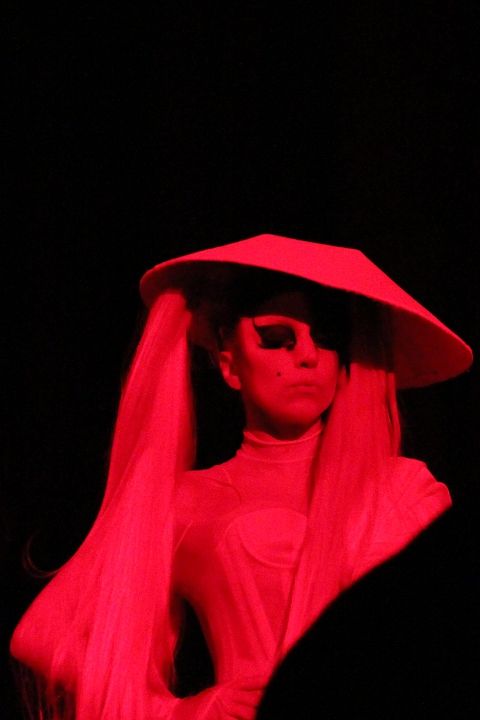Lady Gaga at Mugler Fall Winter 2011
