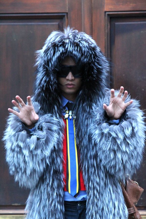 Michael Kors fur coat