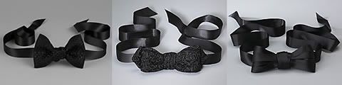 Alexis Mabille black bow ties
