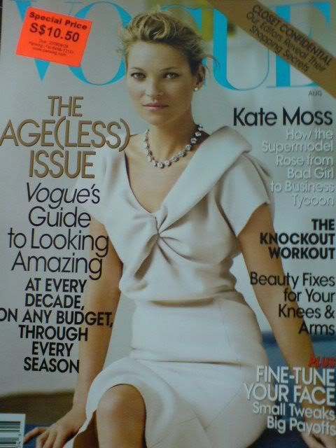 Kate Moss, Vogue USA cover, August 2008