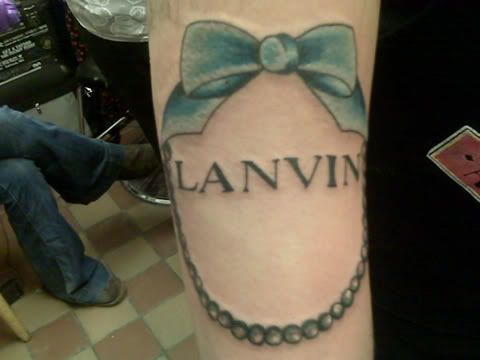 Lanvin tattoo