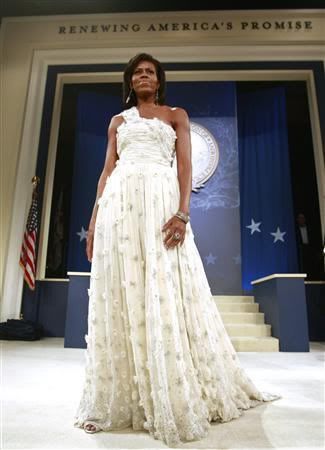 Michelle Obama's inauguration ball dress by Jason Wu.
