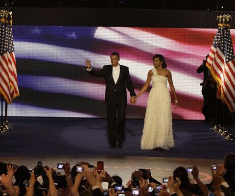 Michelle Obama's Inauguration Ball dress by designer Jason Wu.