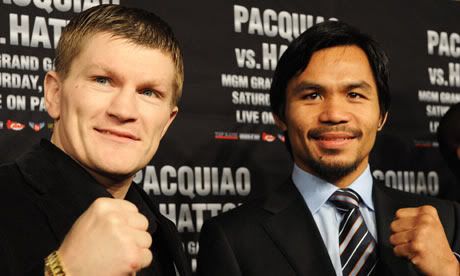 Ricky Hatton and Manny Pacquiao Pacman picture.
