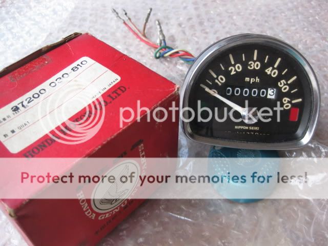 HONDA C200 CA200 C201 CD90 CT200 SPEEDOMETER M.P.H. NOS  