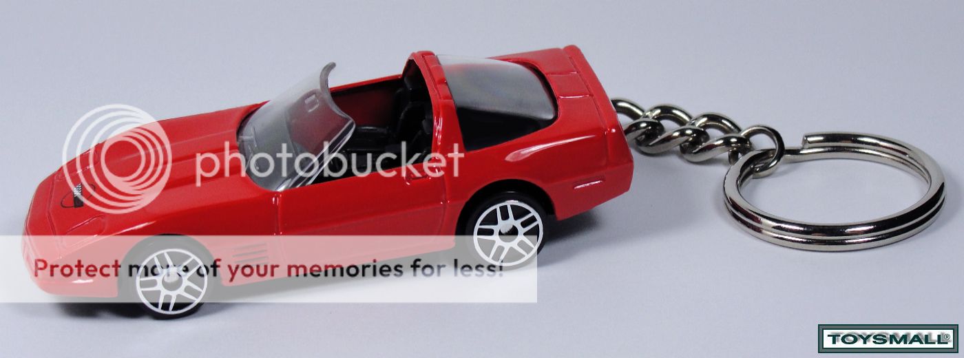 Key Chain Ring Red Chevy Corvette C4 ZR1 New Porte CLE Rouge ZR 