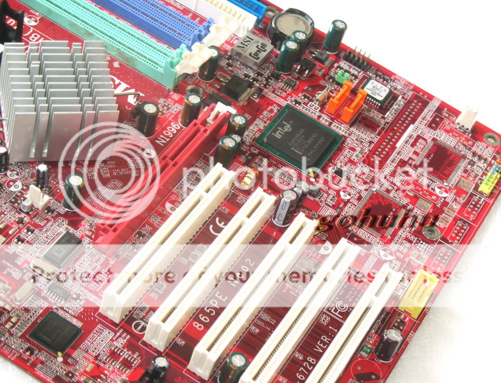 This auction is for an used MSI 865PE Neo2 Socket 478 Motherboard 