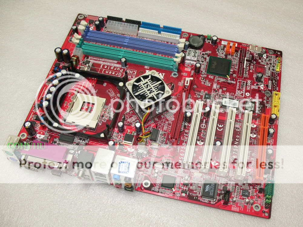 MSI 875P NEO FISR Intel P4 Socket 478 AGP Motherboard  