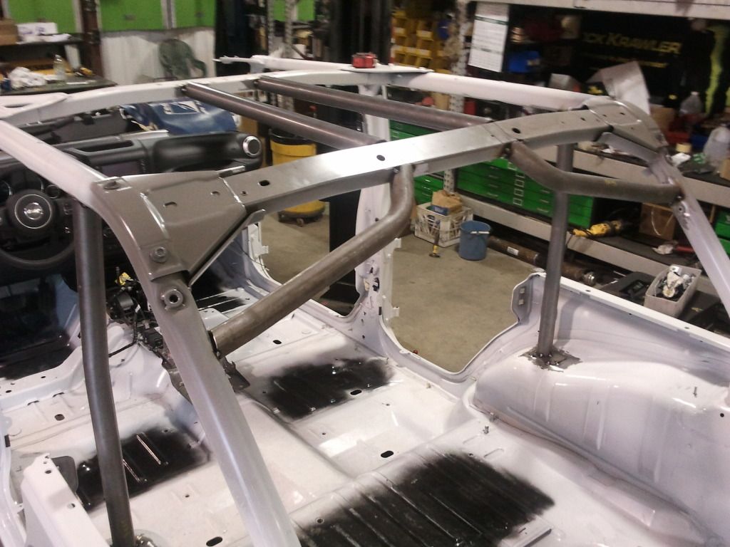 River Raider Weld-In Sport Cage install and prepped for interior epoxy coat