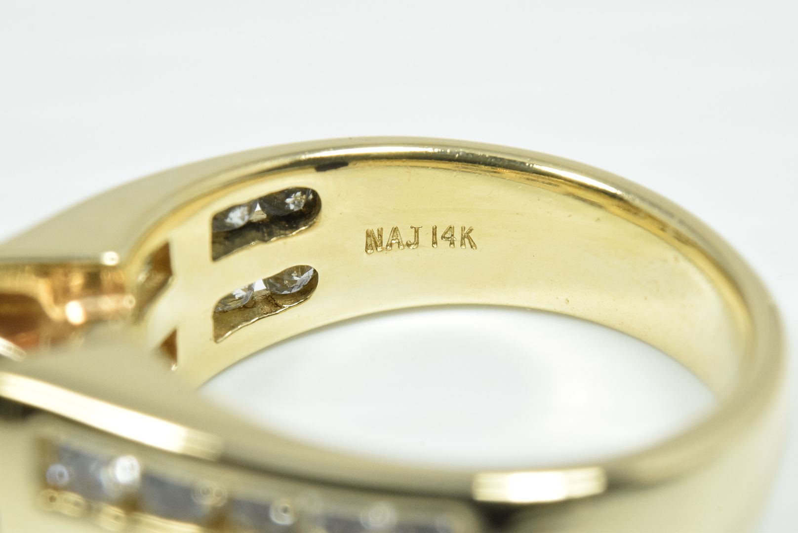 1.48 ct Diamond G SI1 Round Engagement Ring 14k Yellow Gold Ring Size 6 ...